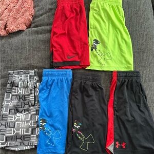 Under Armour and Nike Boys' Athletic Shorts Set
